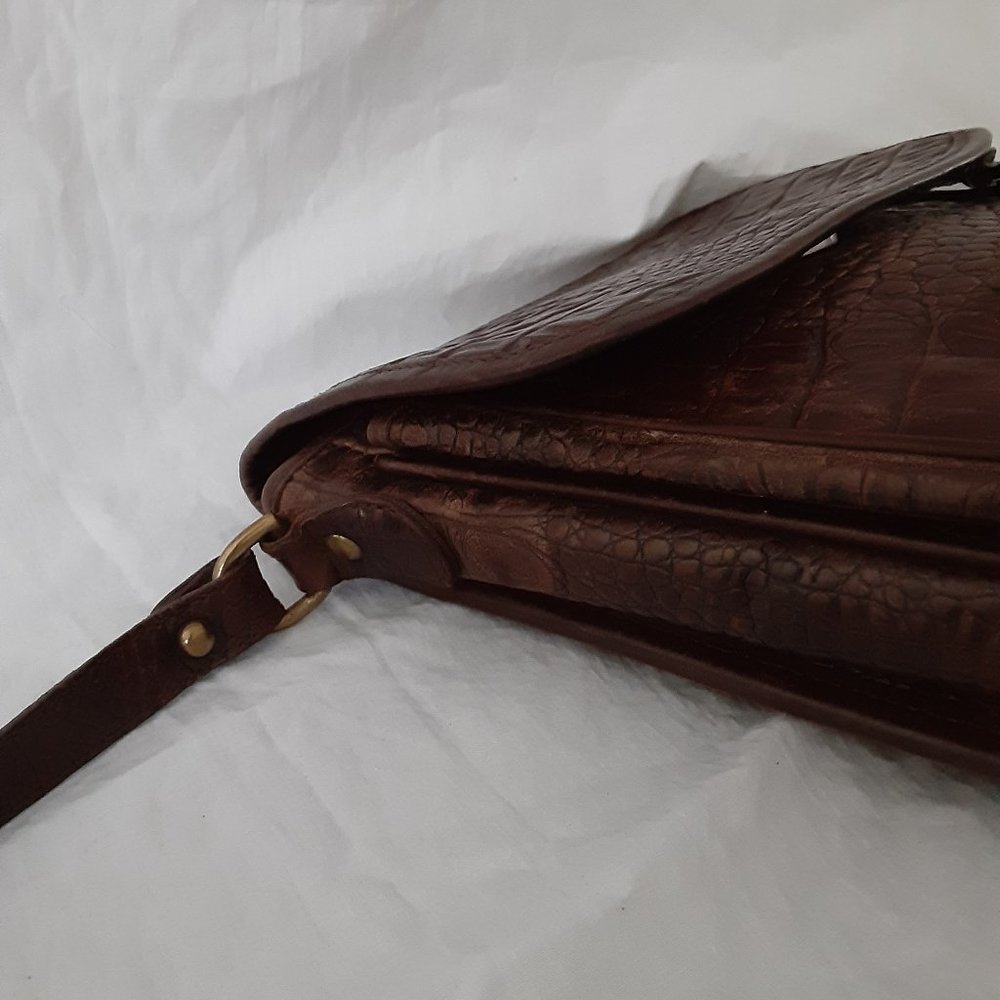 Vintage croc alligator cross body bag Brahmin - Picture 9 of 16